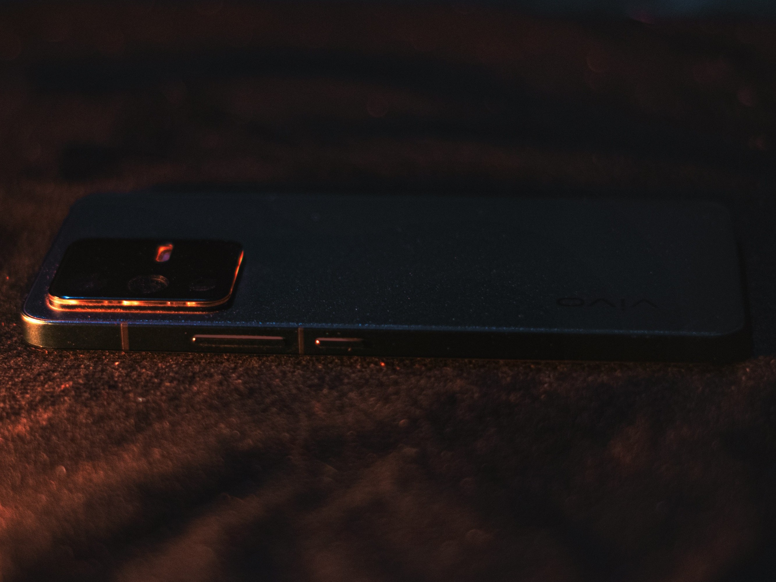 Phone on a dark background